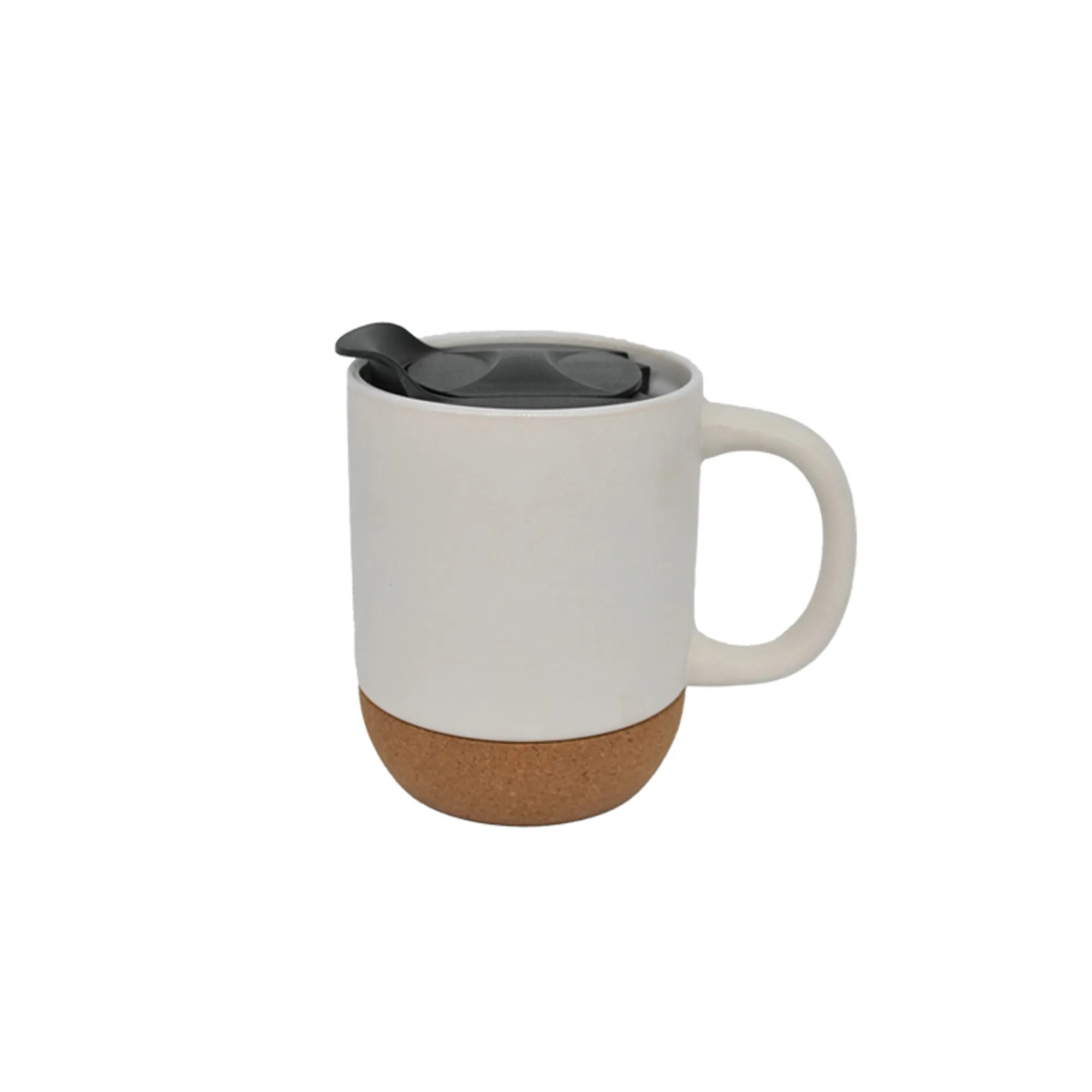 12oz Cork bottom ceramic mug Boshan 4.3" x3.4" 6
