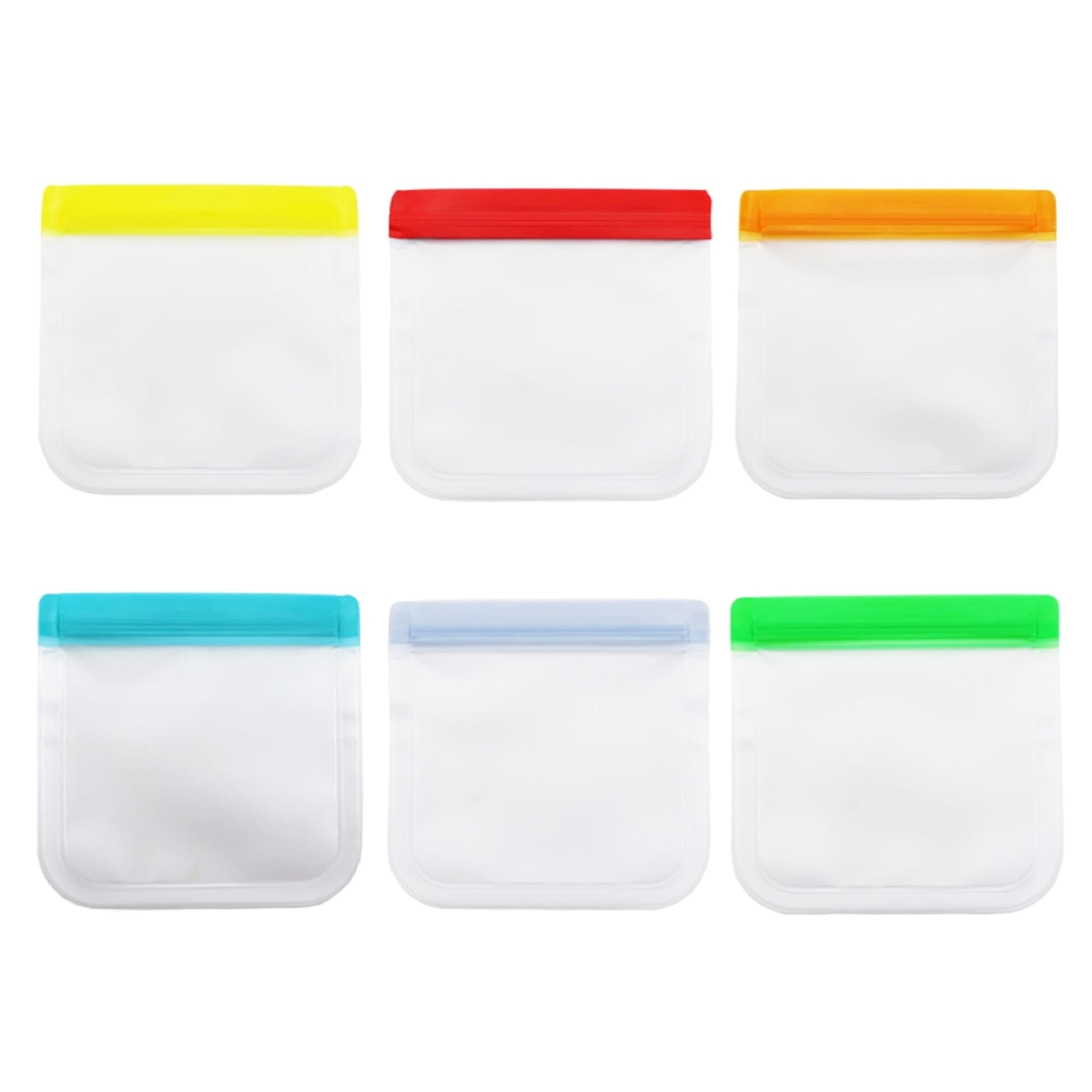 Reusable Food Storage Bags with Color Zip Seal 7