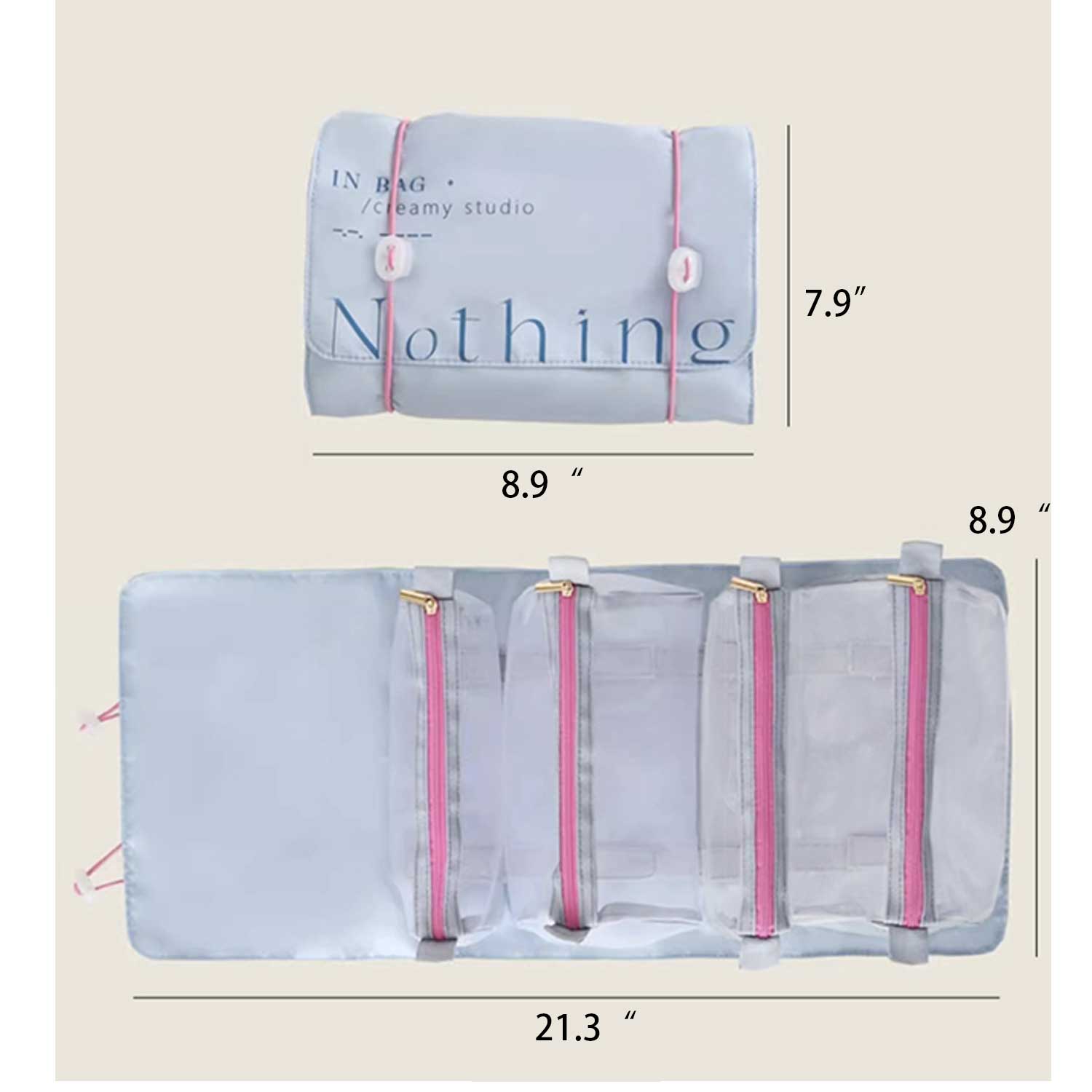 Large-Capacity Detachable Minimalist Foldable Makeup Bag 2