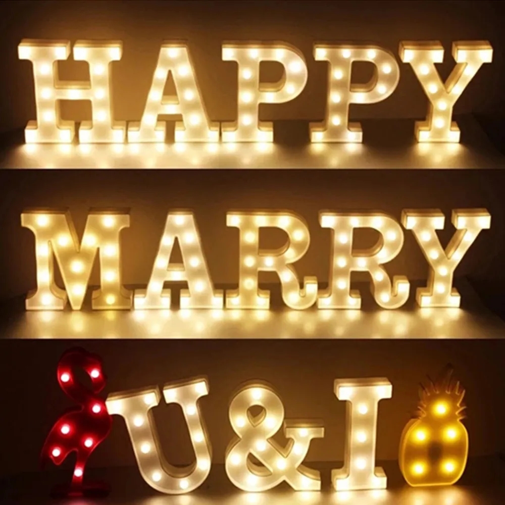 Decorative LED Glowing Marquee Letter 2