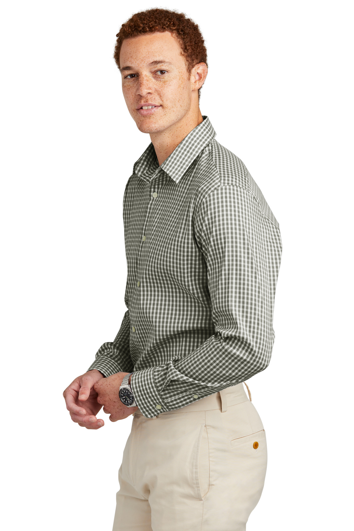 Brooks Brothers Tech Stretch Patterned Shirt BB18006 30