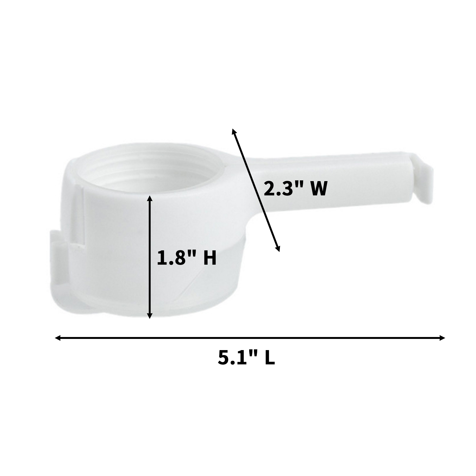 Polypropylene Food Bag Sealing Clip 5.1" Length X 2.3" Width X 1.8" Height 5