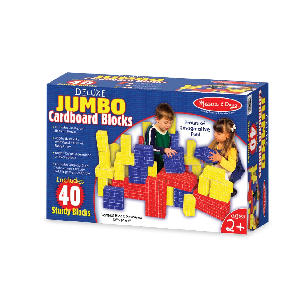 Melissa & Doug Jumbo Cardboard Blocks - 40 Pieces 2