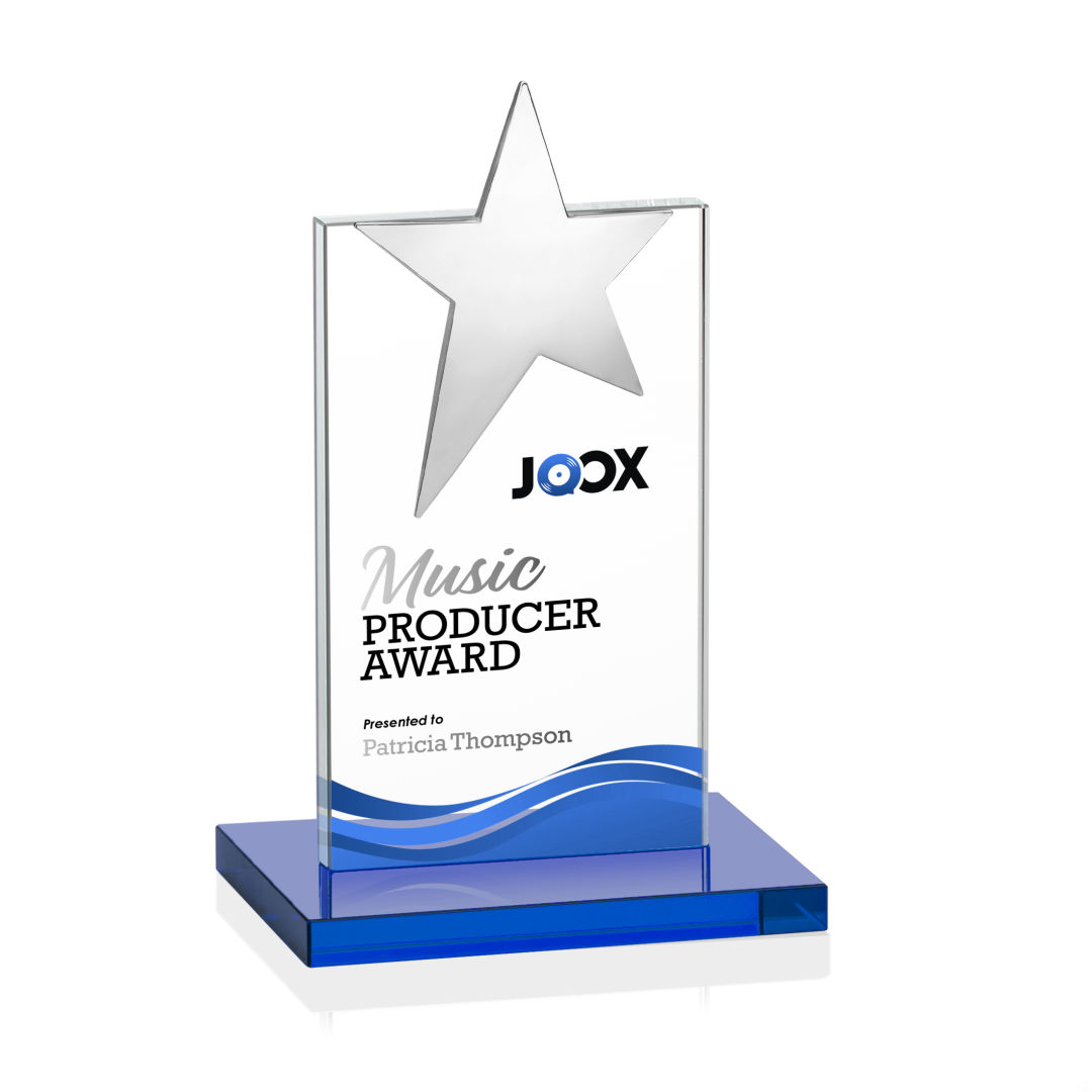 Bryanston Chrome Star VividPrint™ Award - Sky Blue 3