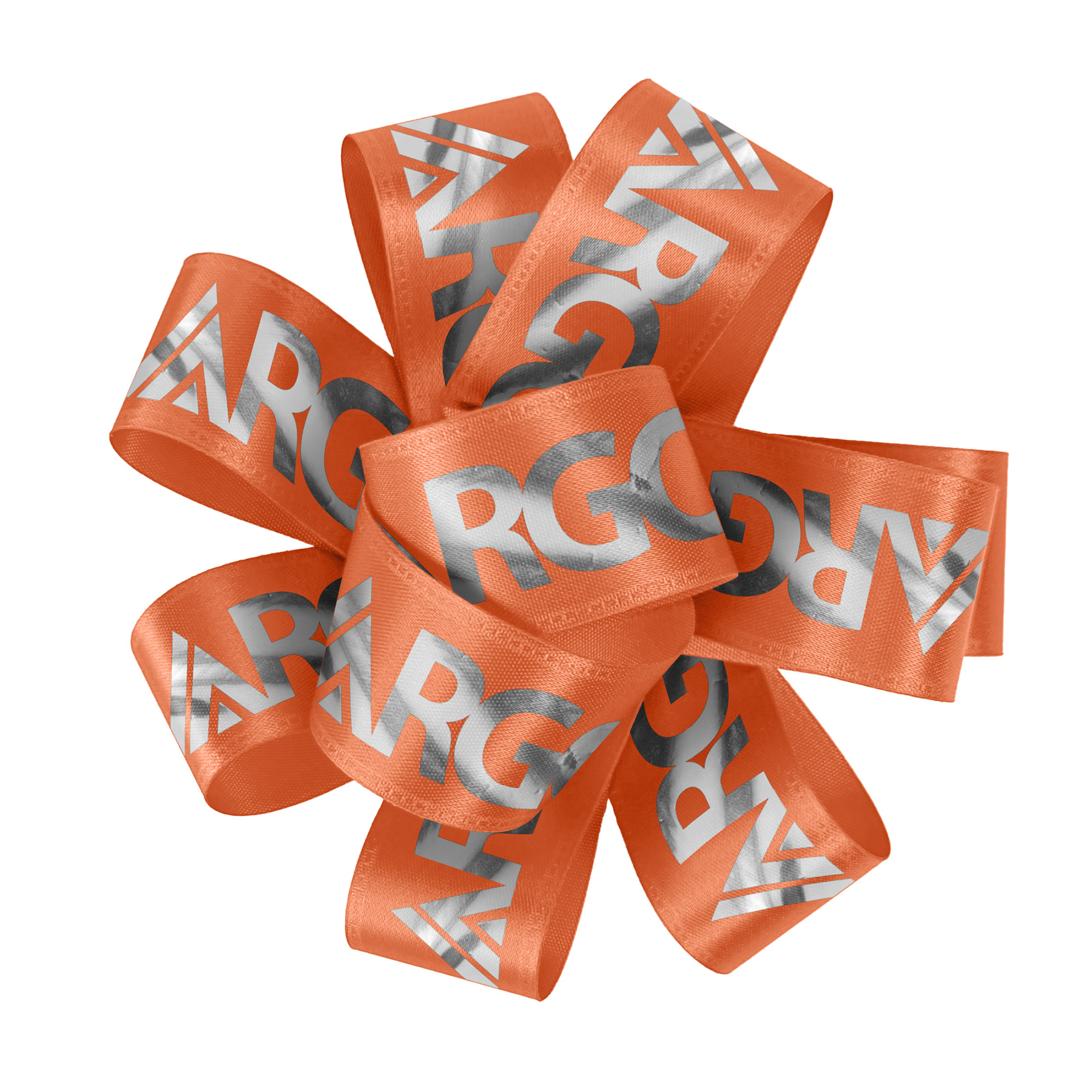 1" Badge Satin Bow - Foil Print 18