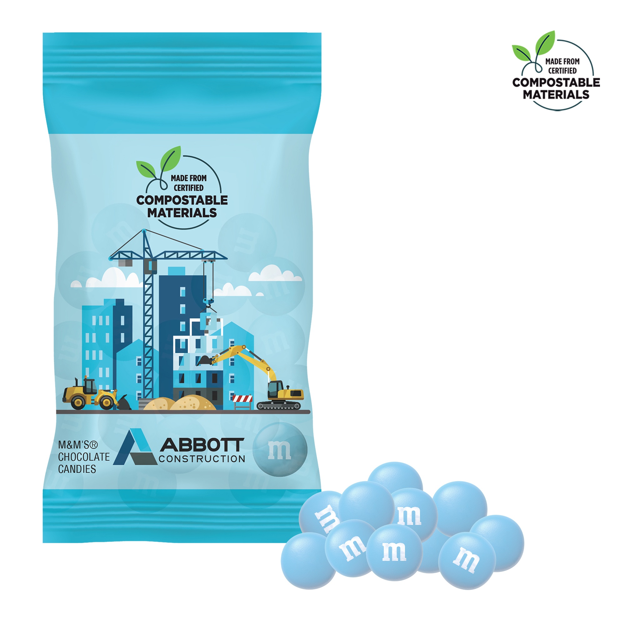 1oz ECO-Digibag, Compostable & Full Color, Color Choice M&M'S 6