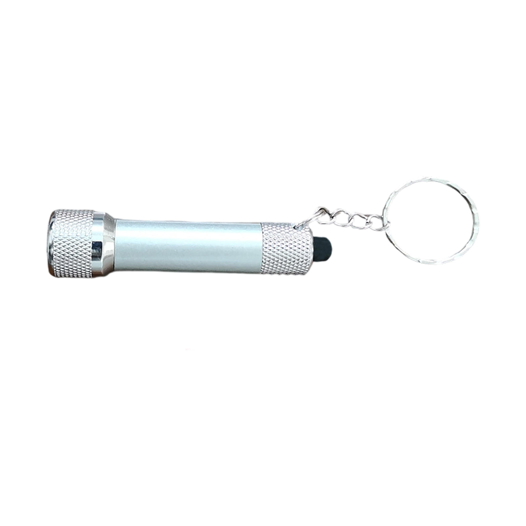 Aluminum Mini Flashlight With Three Led And Swivel Chain 2.7" By 0.7" 6