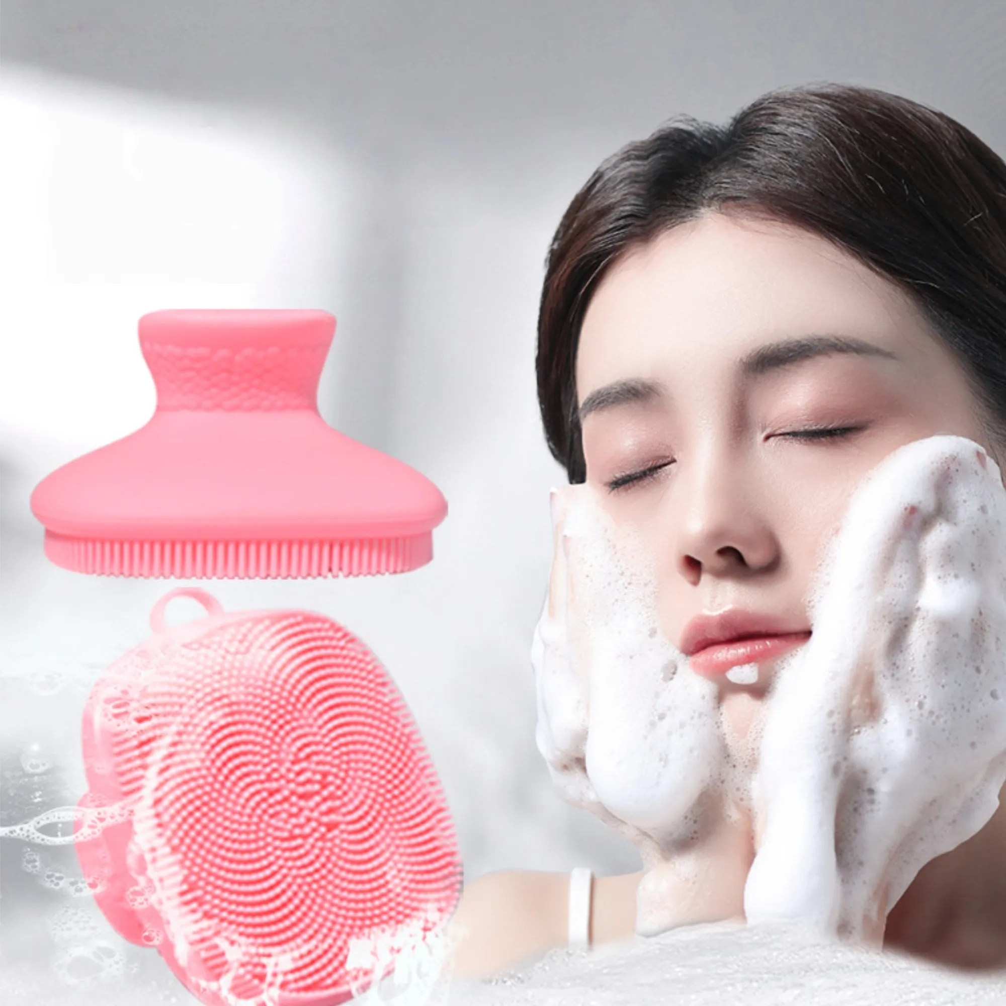 Silicone Facial Cleaning Brush Face Scrubber Makeup Remover 5
