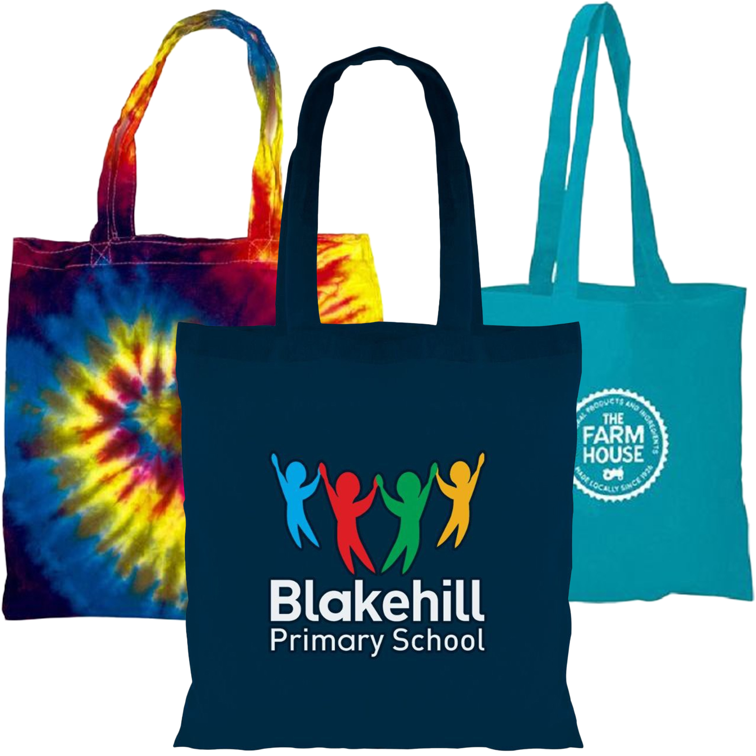 8"x 8" Shopping Cotton Tote bag Grocery Full Color Bags 3