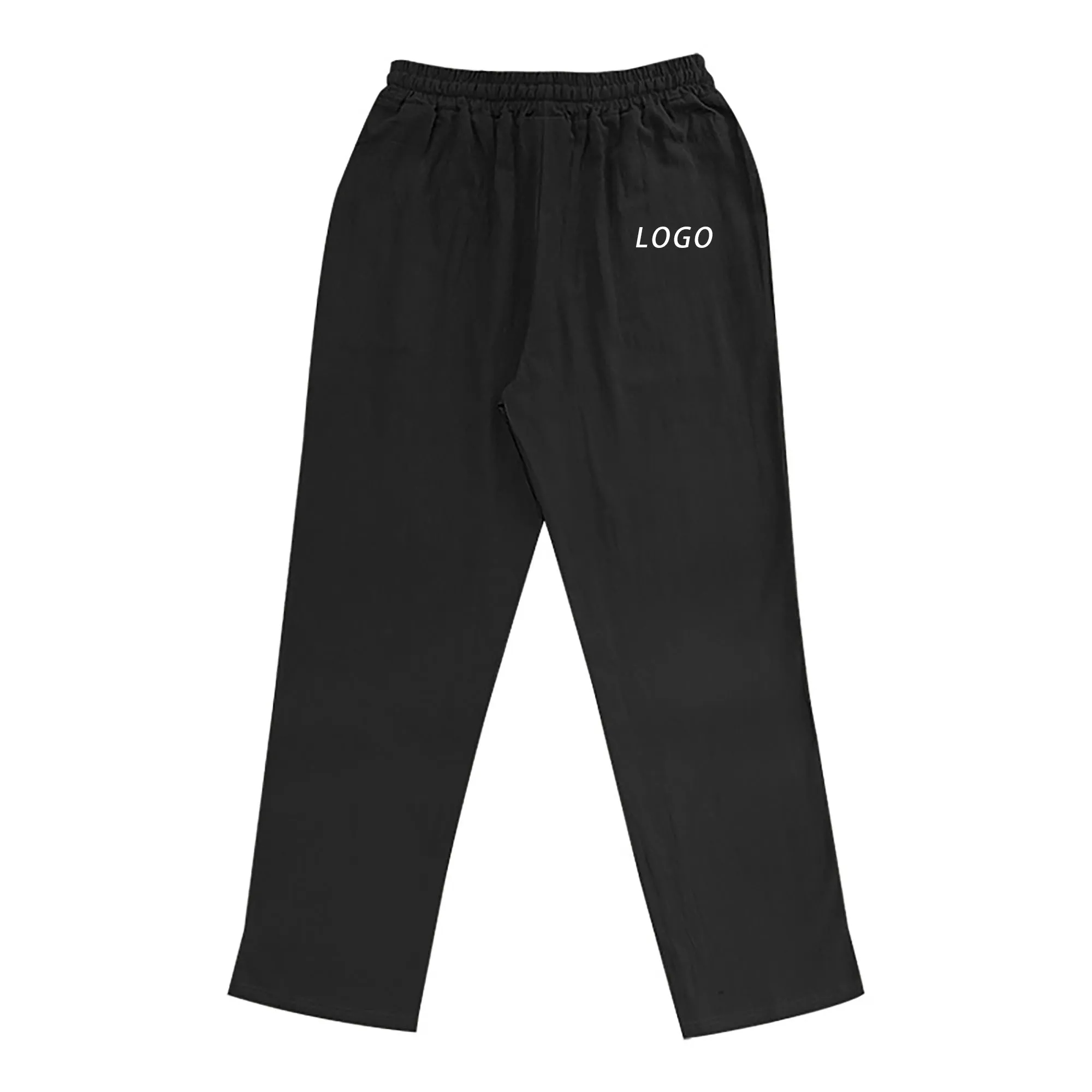 Cotton Linen Slacks  With Logo For Travel, Holiday" 5