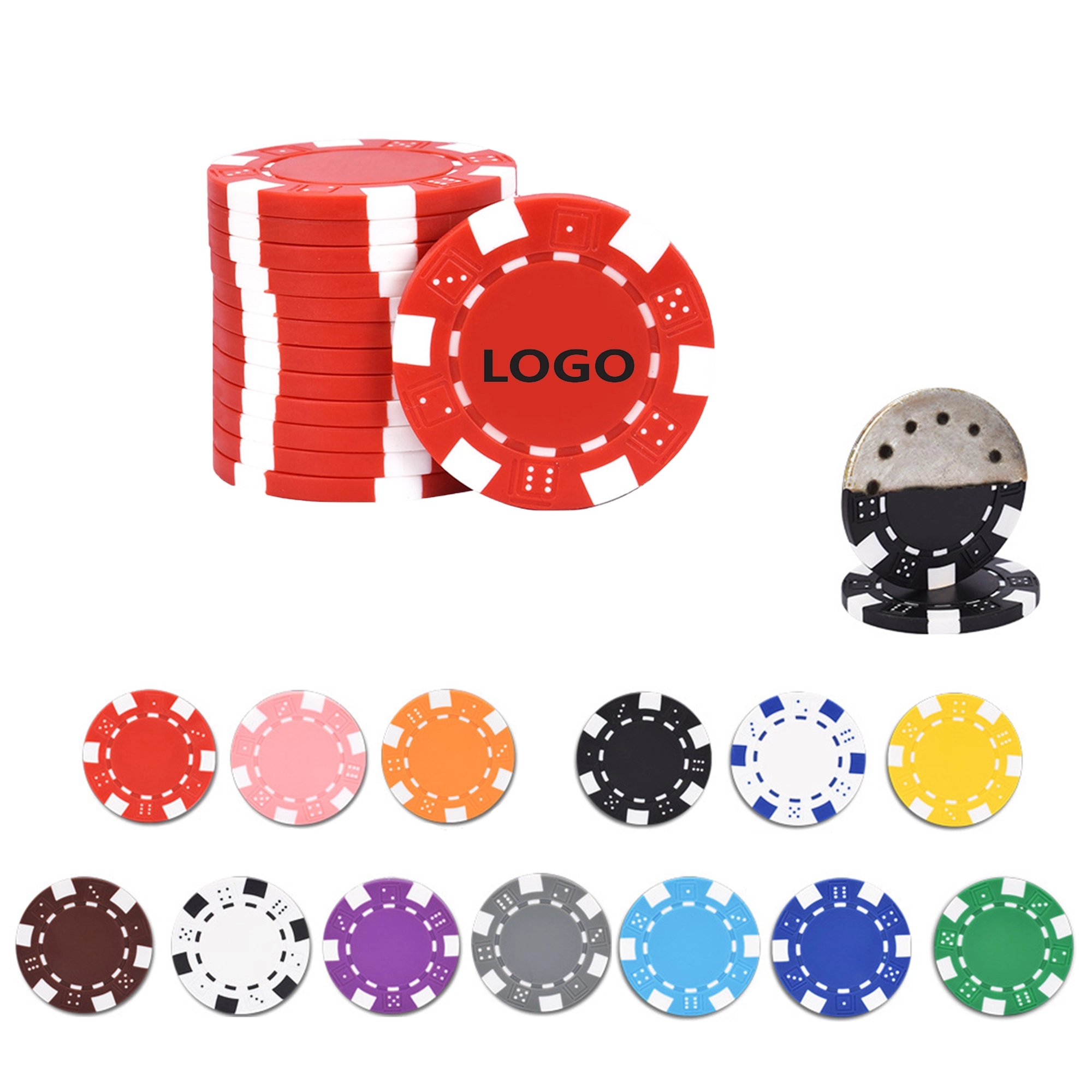 MOQ 100 Pcs ABS Poker Chip 2