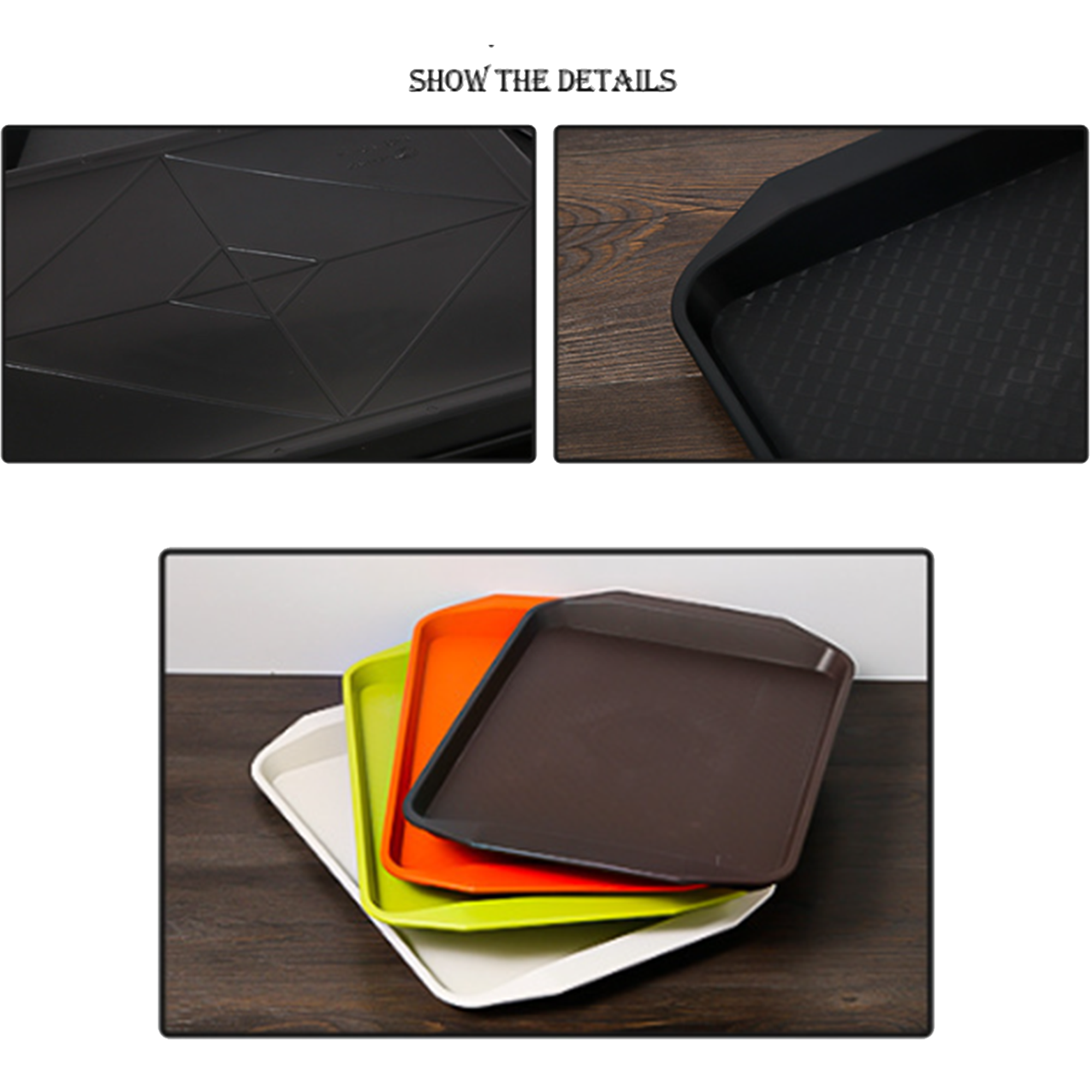 17-inch PP Restaurant Tray 2