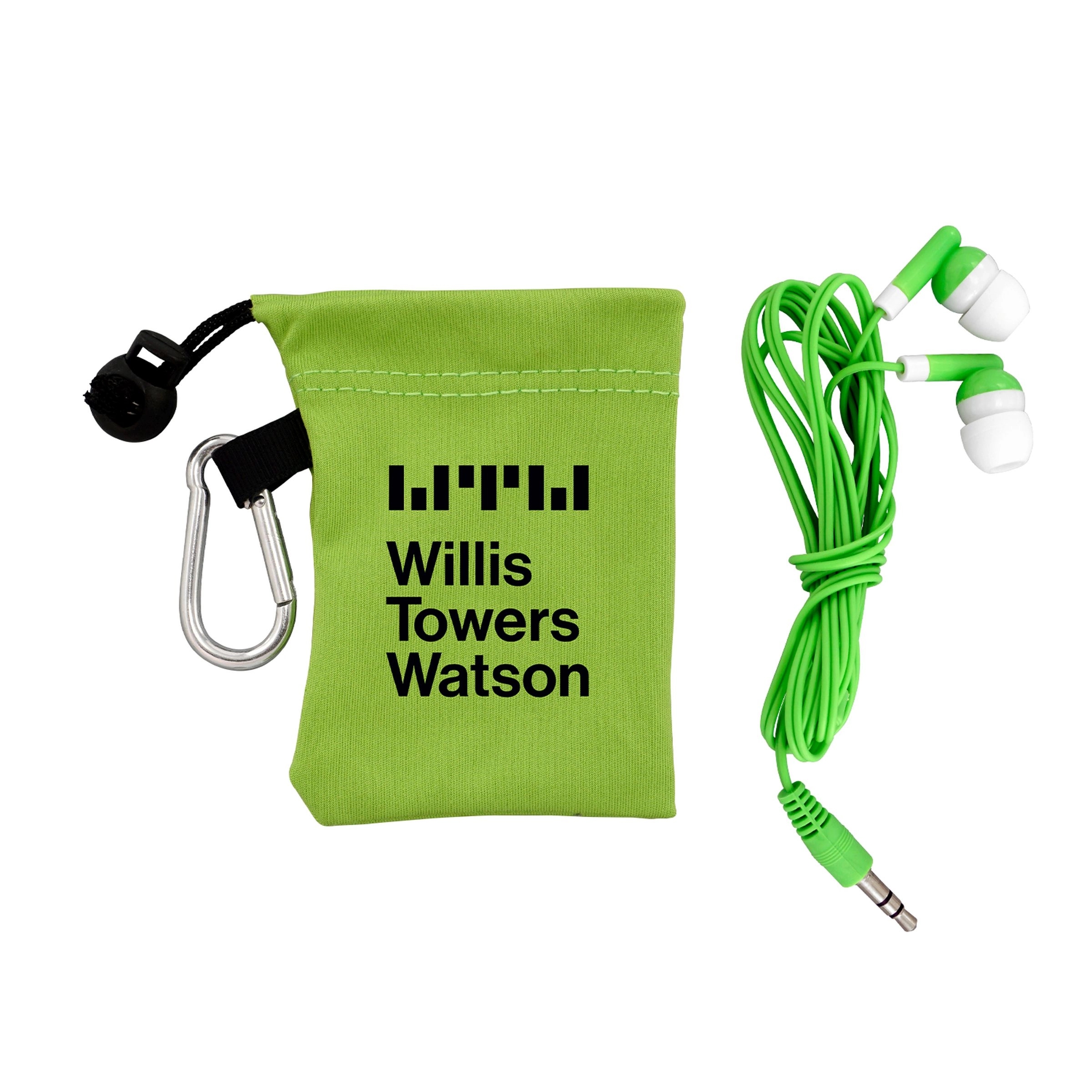 Microfiber Colorful Ear Bud Pouch 10