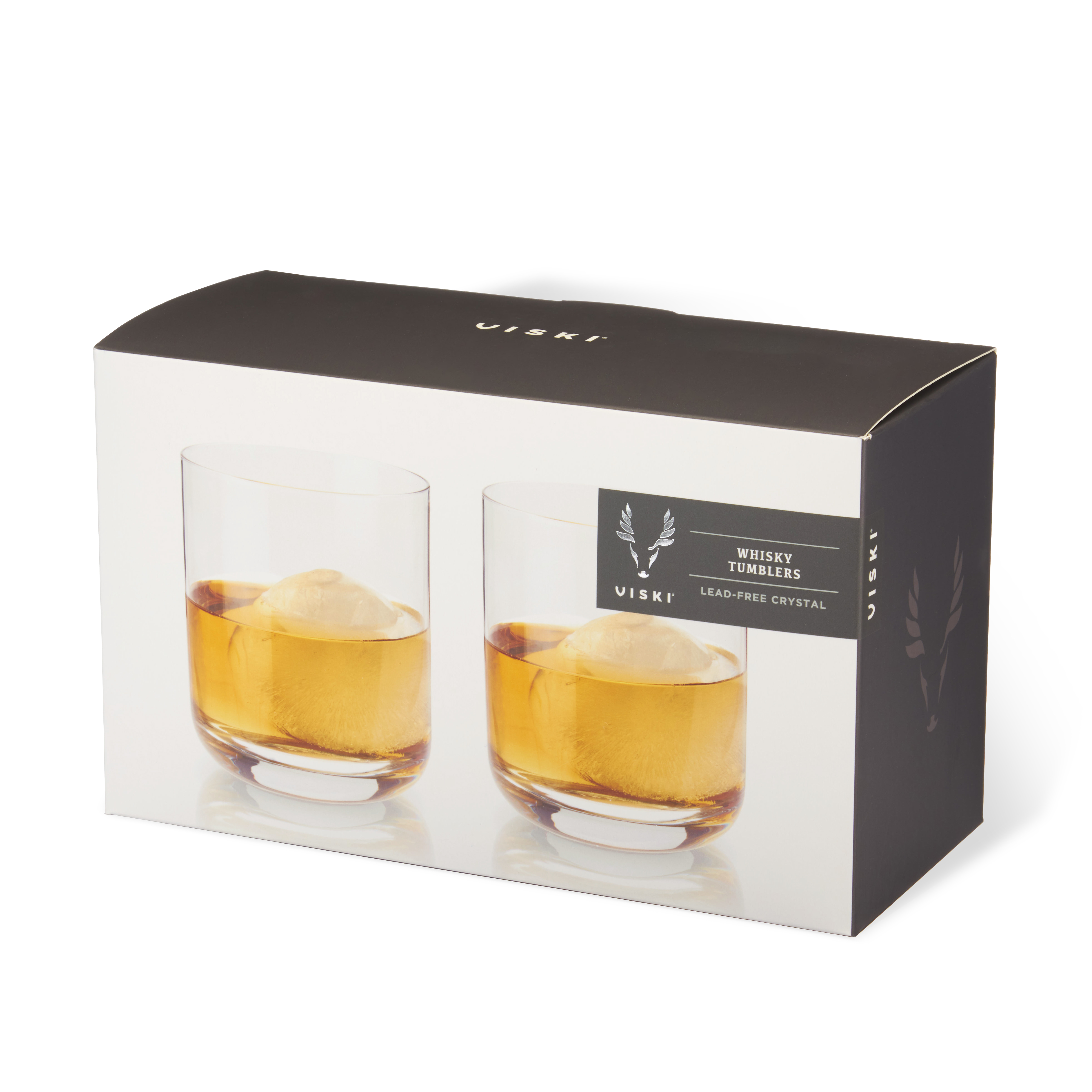 Viski® Crystal Whiskey Tumbler, set of 2 5