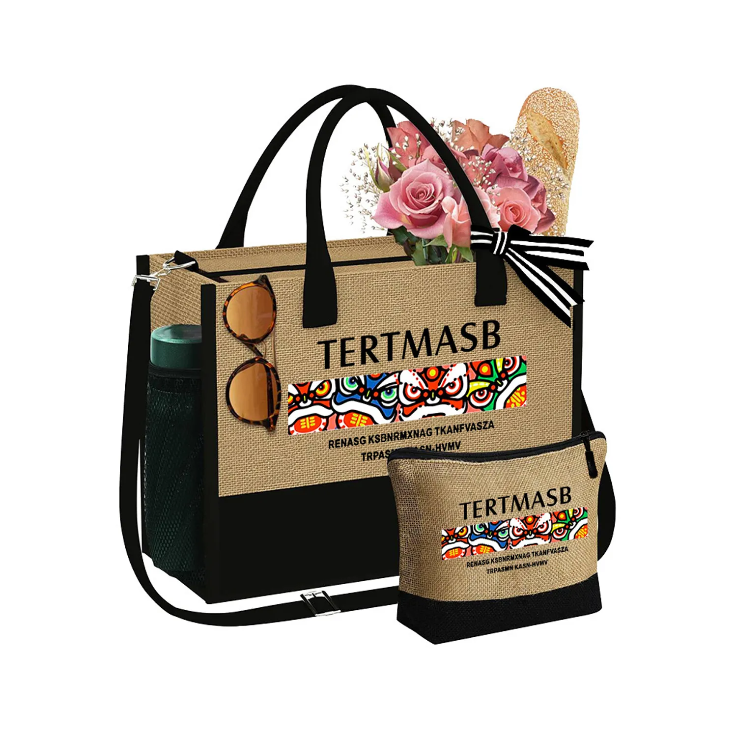 Jute Tote Bag, custom tote bag with logo imprint 4