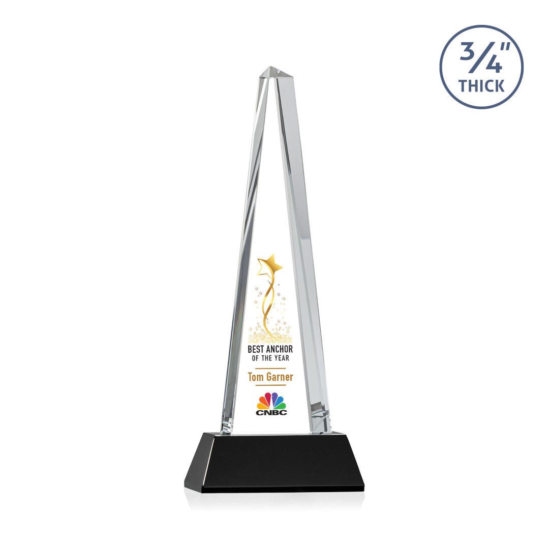 Majestic Tower VividPrint™ Award on Newhaven Base - Black 7