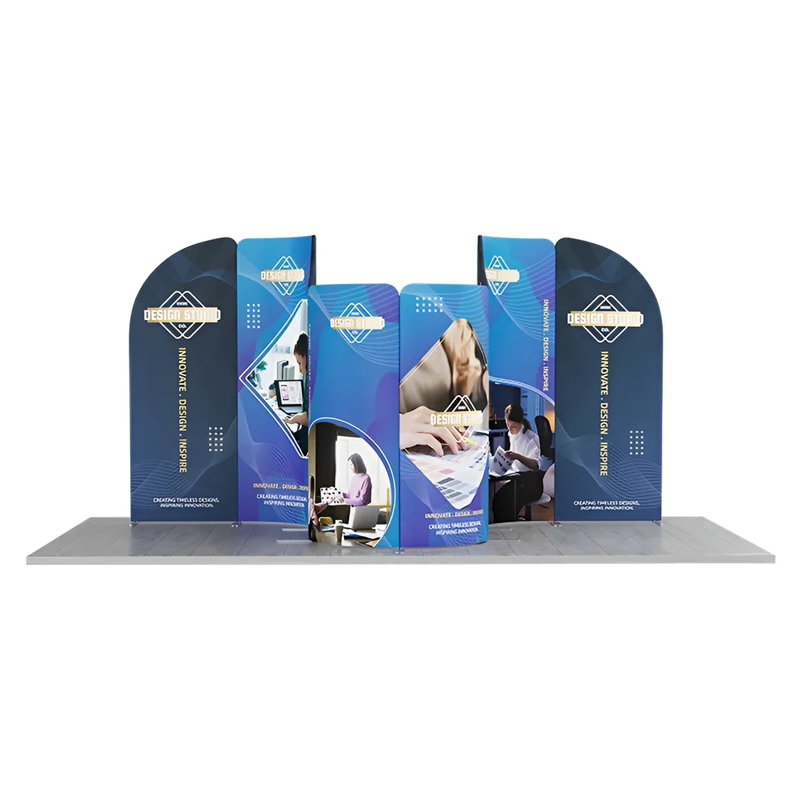 13ft Magnetic Modular Fabric Displays - Curved Shape 12