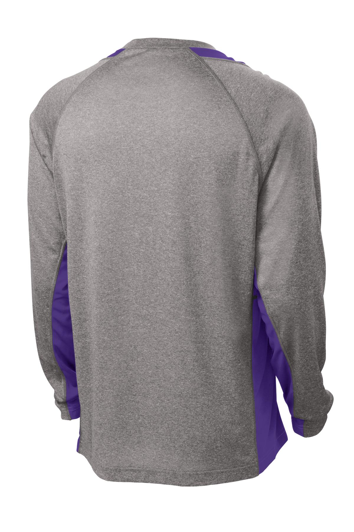 Sport-Tek Long Sleeve Heather Colorblock Contender Tee. ST361LS 31