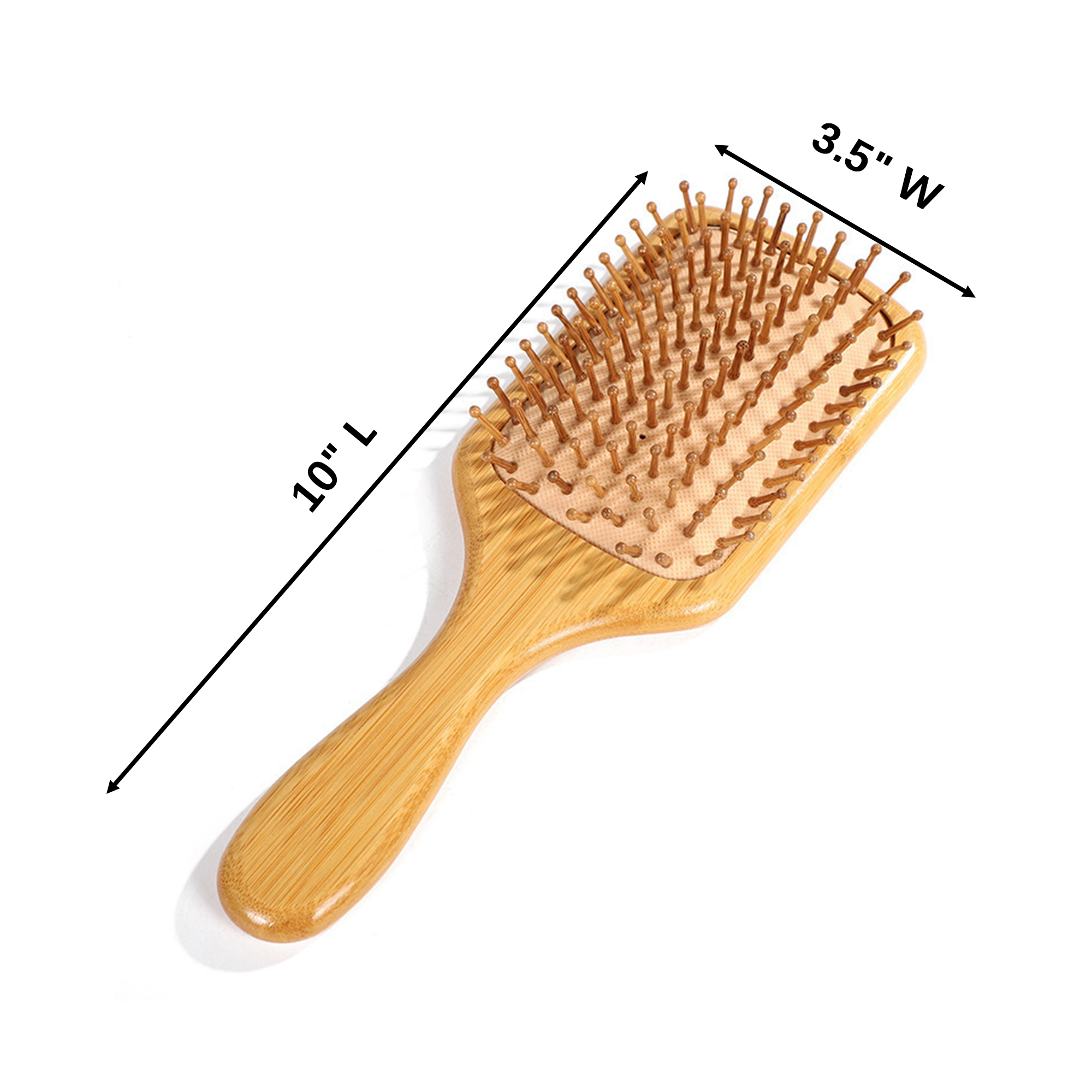 Bamboo Paddle Comb With Air Cushion 10" x 3.5" 2