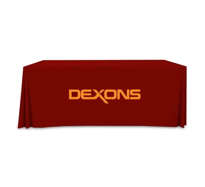 Premium Full Color Table Covers & Throws - 3 sided 6' x 2.5' 3