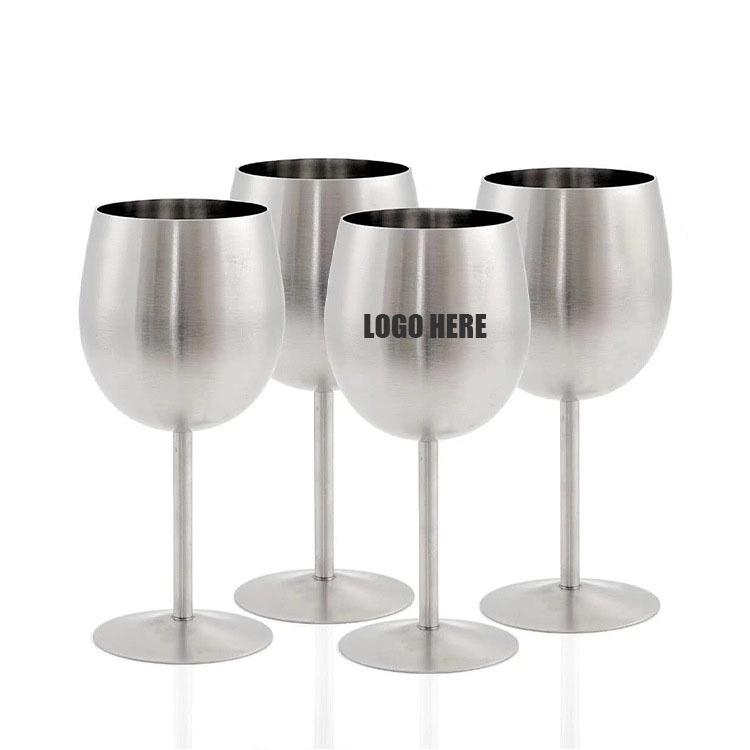 Stainless Steel Double Walled Insulated Goblet With Lid 2