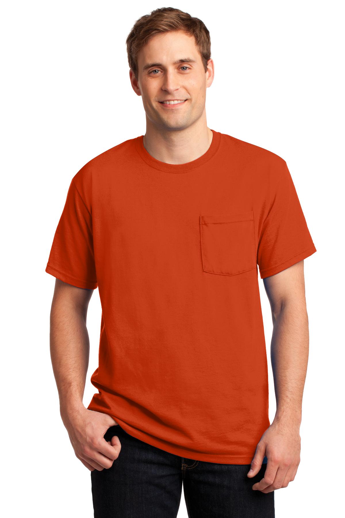 Jerzees - Dri-Power 50/50 Cotton/Poly Pocket T-Shirt. 29MP 46