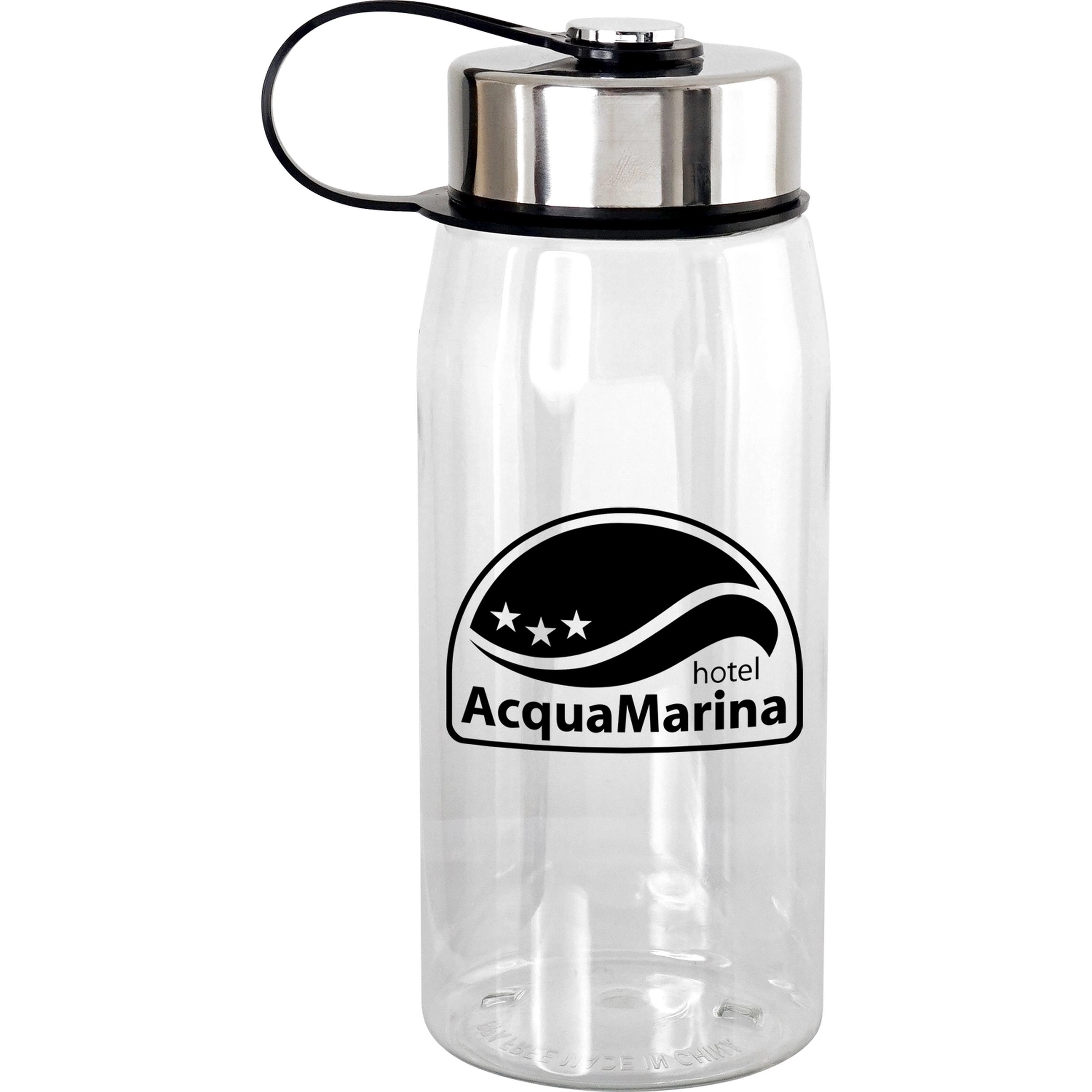 Metal Lanyard Lid 25 oz. Recycled Bottle 2