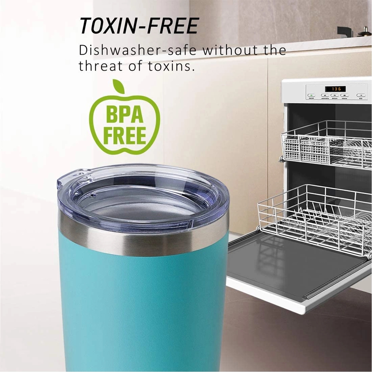 20 oz Vacuum Insulated Tumbler with Lid 6