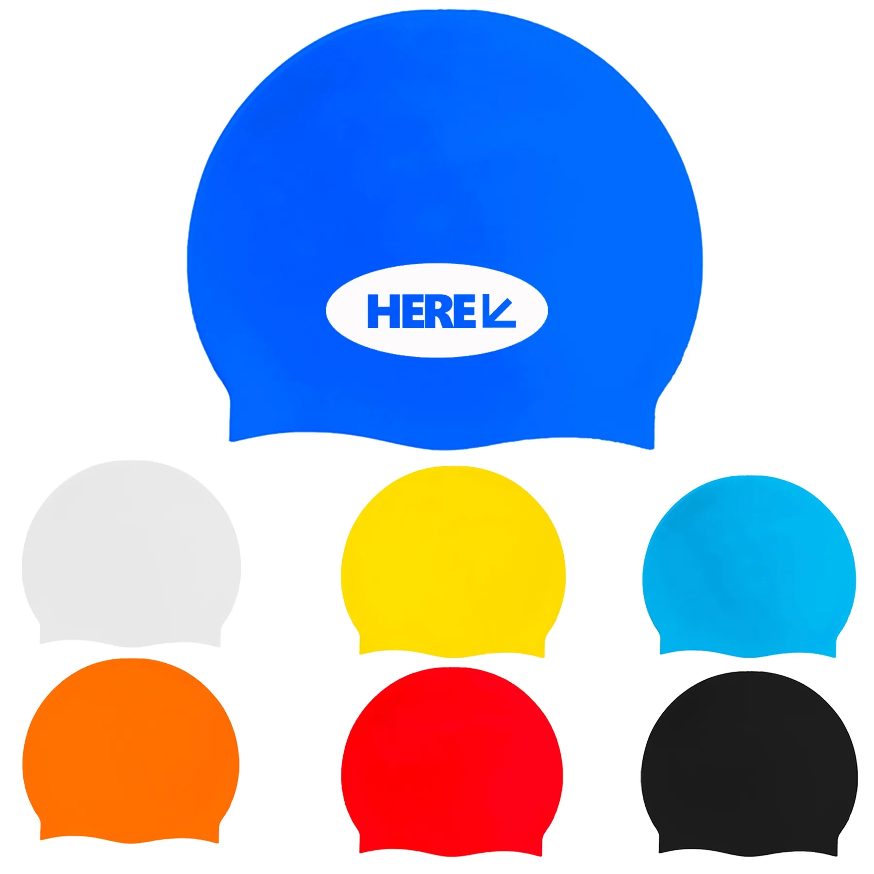 Unisex Silicone Swim Cap