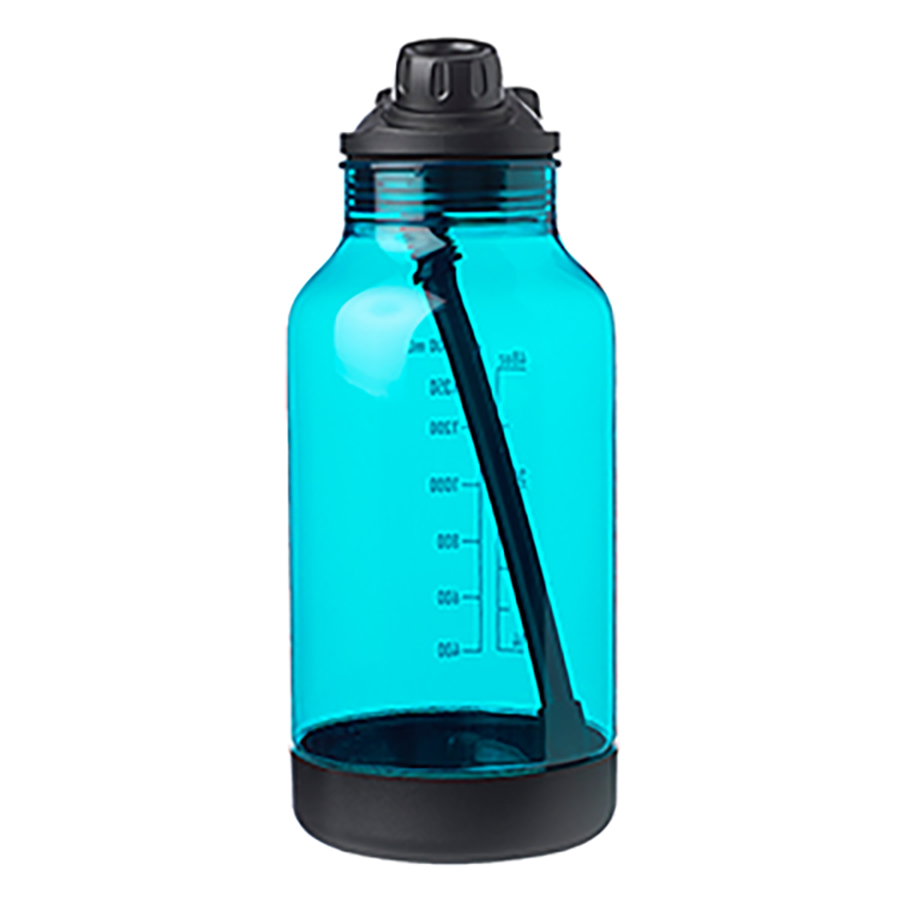 Plastic Sports Water Bottle with Sip Straw - featuring 14