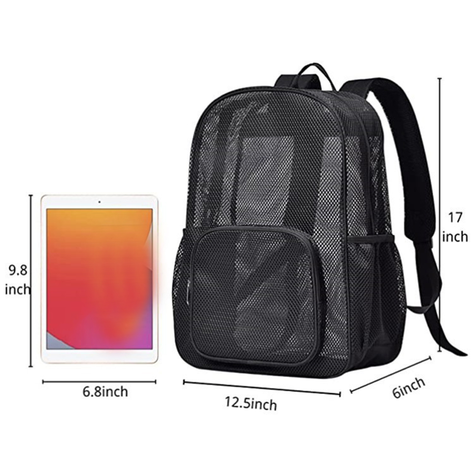 Lightweight See Through Mesh Backpack 2