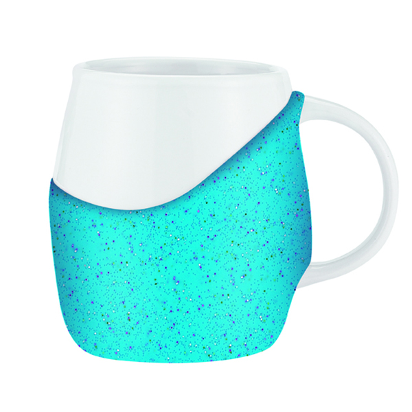 14 oz Rotunda with Glitter Band Mug 12