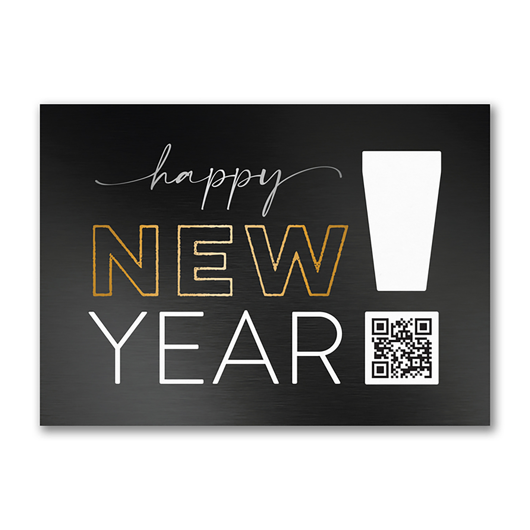 New Year Greetings QR Code Card 1