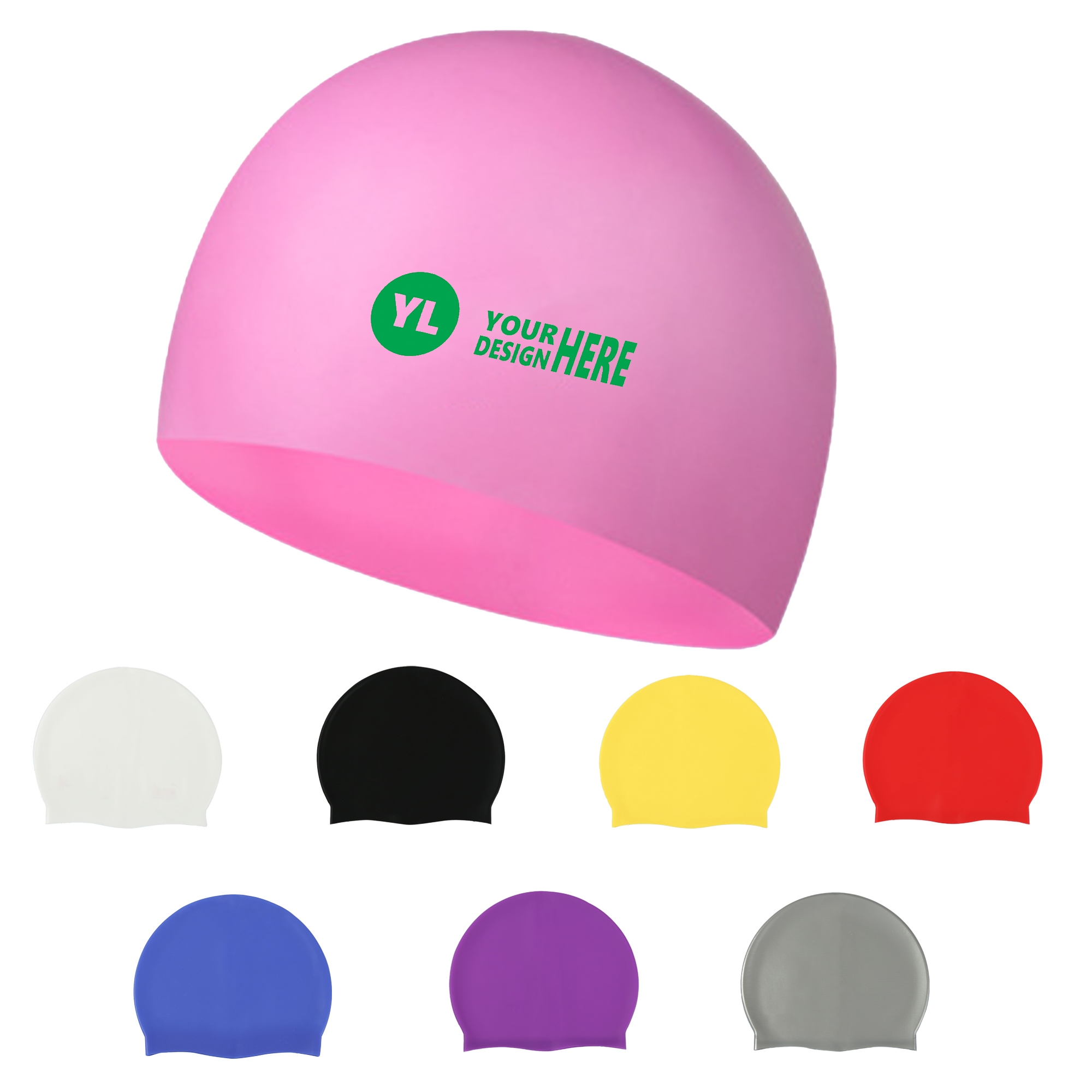 Durable Silicone Swimming Cap MOQ 30PCS 1