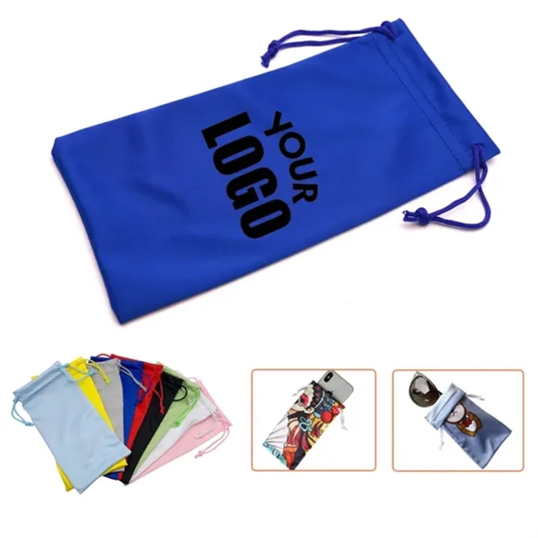 Microfiber Drawstring Sunglasses Pouch 1