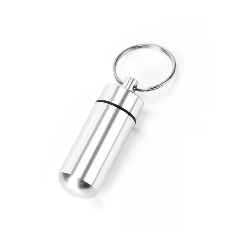 Waterproof Aluminum Pill Holders Storage Drug Container 5
