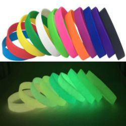 Glow In the Dark Screen Printed Silicone Bracelet 2