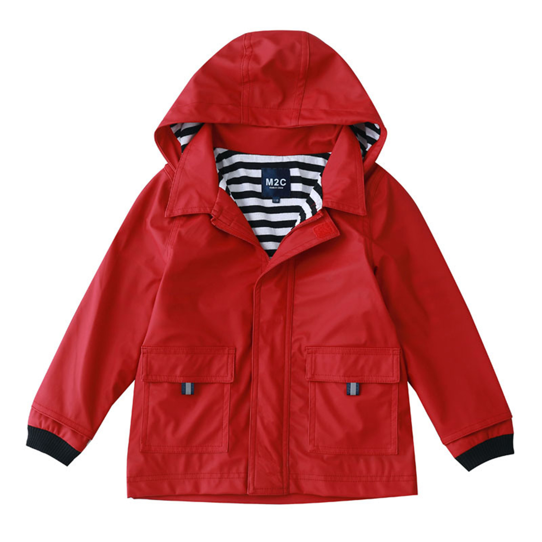 Boys And Girls Outdoor Camping PU Hooded Jacket 4