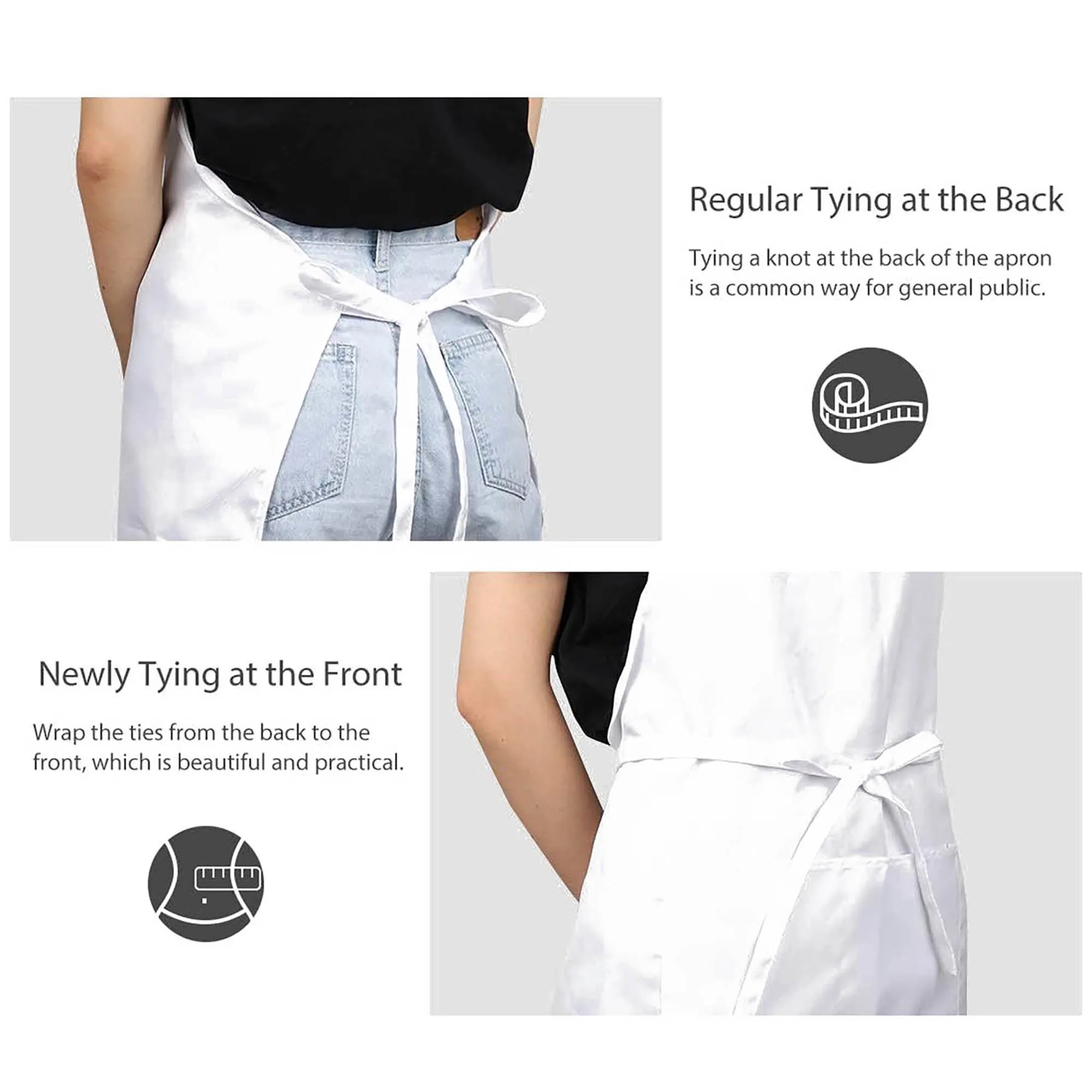 Adjustable Apron Waterdrop Resistant Cooking Kitchen Apron 5