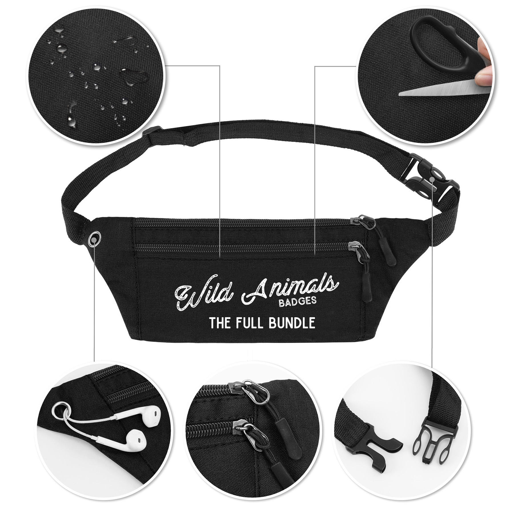 3 Zippered Fanny/Waist Pack 5