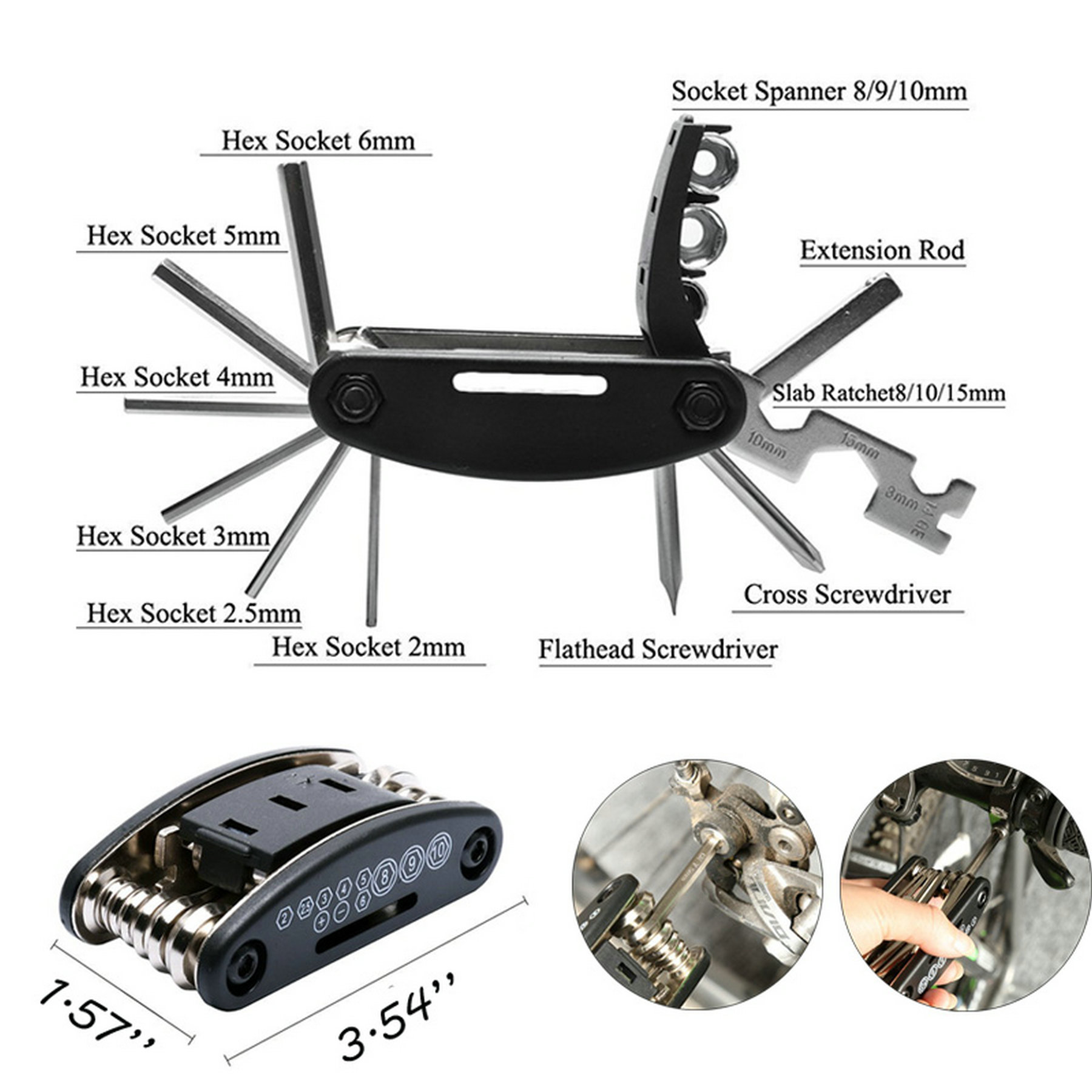 Bike Multifunction Portable Screwdriver Repair Kit 2