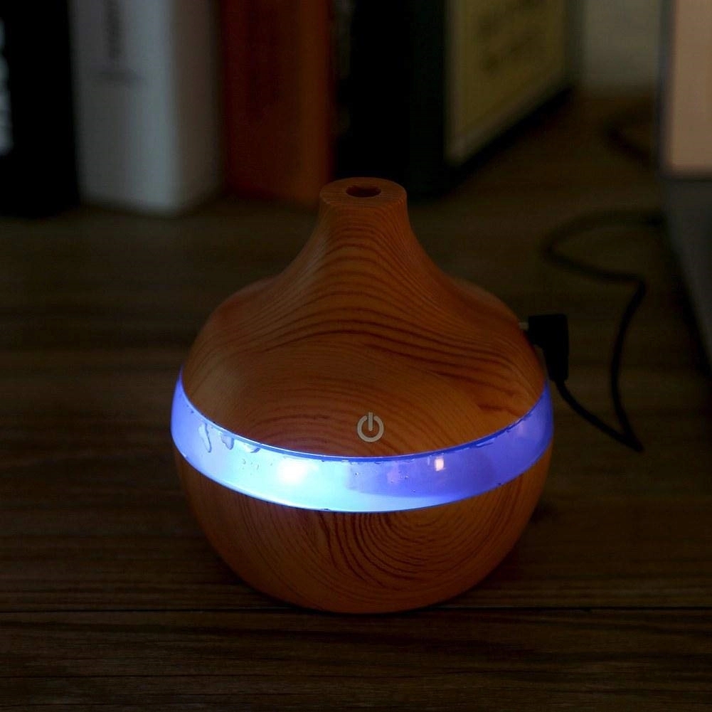 300 Ml Usb Silence Wood Grain Air Humidifier 5