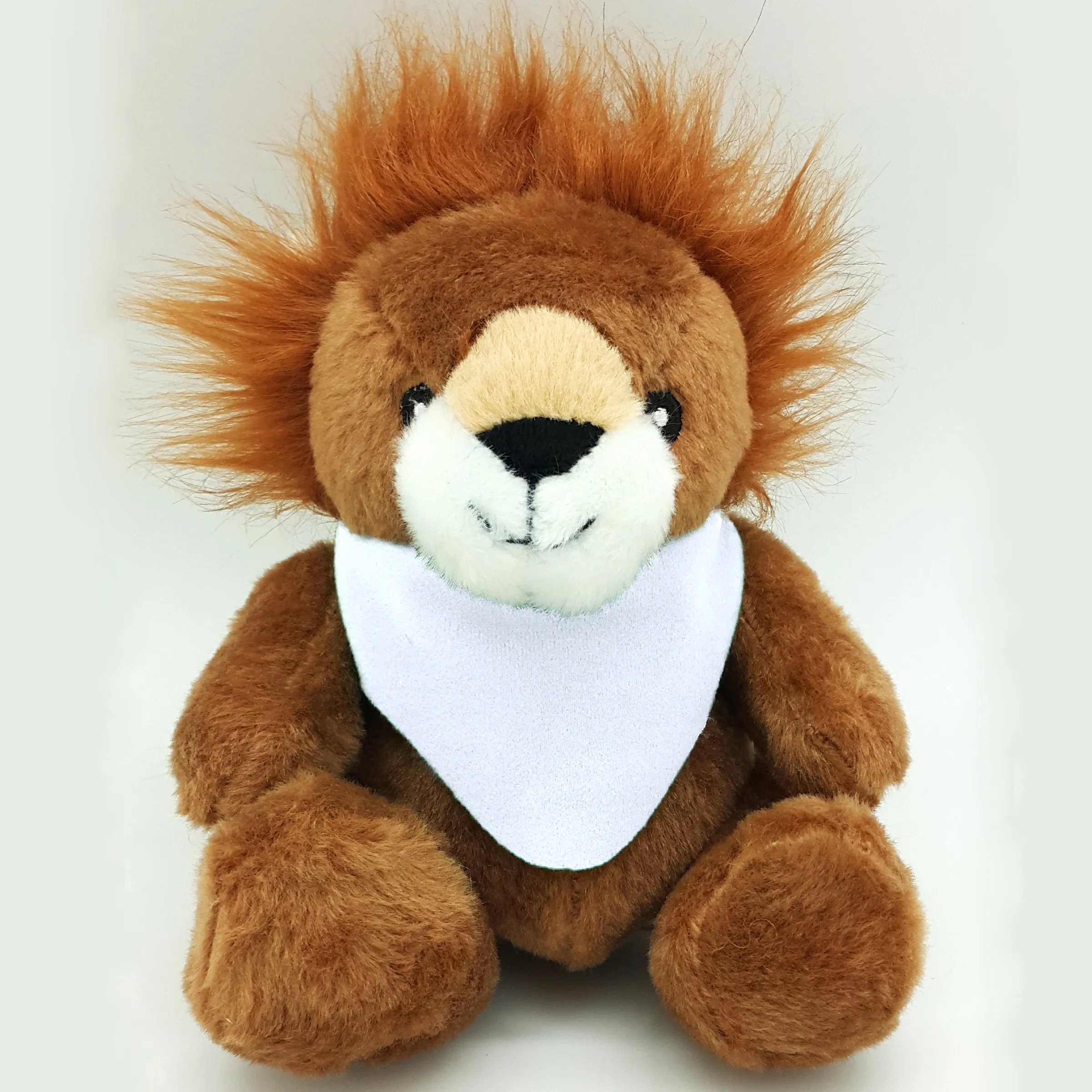 6" Beanie Lion with Embroidered Eyes 10