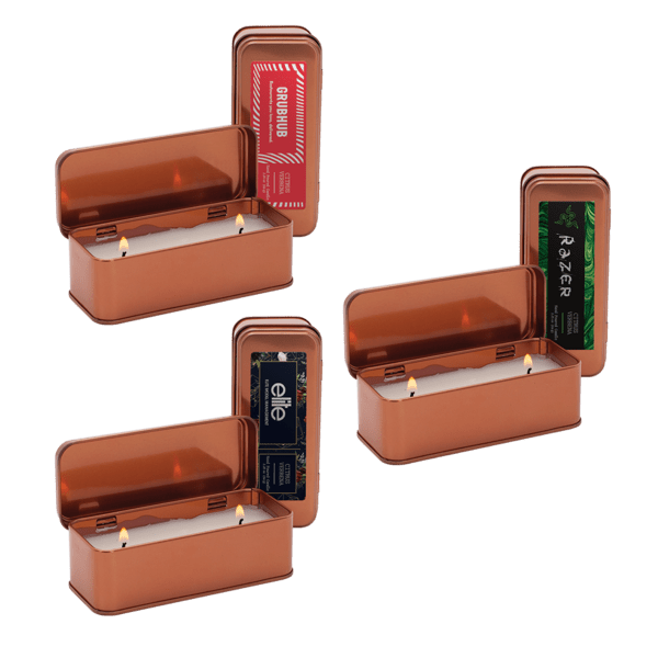 2.25 oz. Scented Copper Rectangular Candle 10