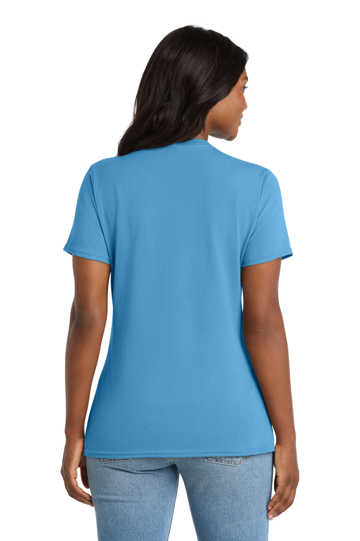 Port & Co Women's Core Cotton V-Neck Tee. LPC54V 102