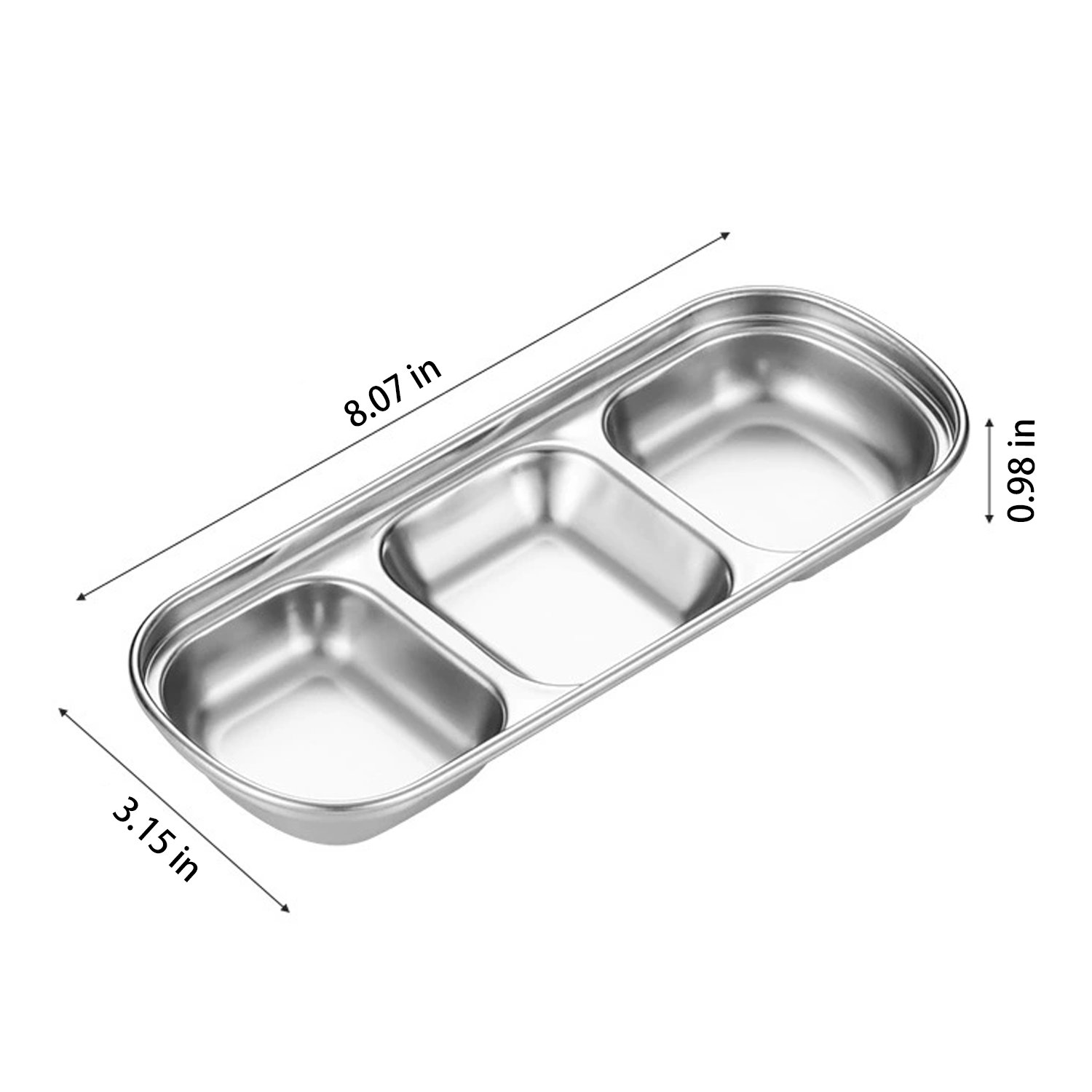 Korean style 304 stainless steel barbecue sauce tray 6