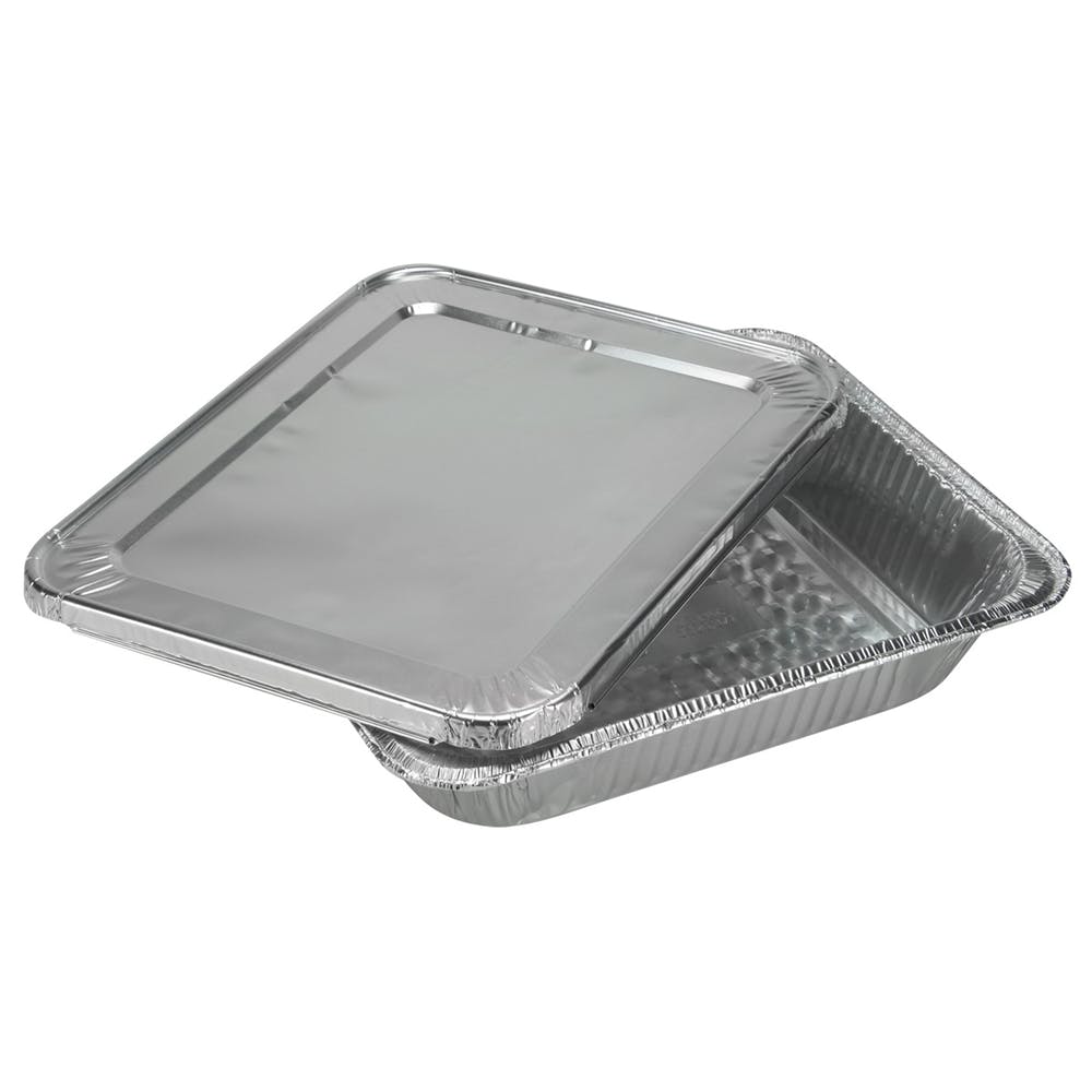 Deep Aluminum Pans with Lid - Half-Size 2 Count 2