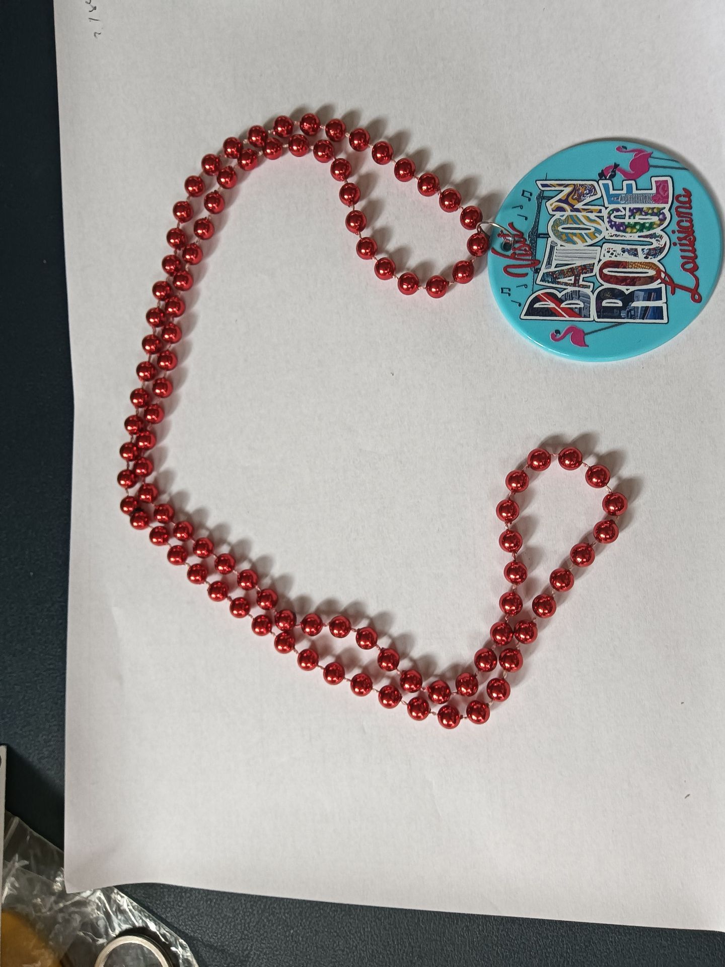 Custom Plastic Medallion Beads Necklace 4