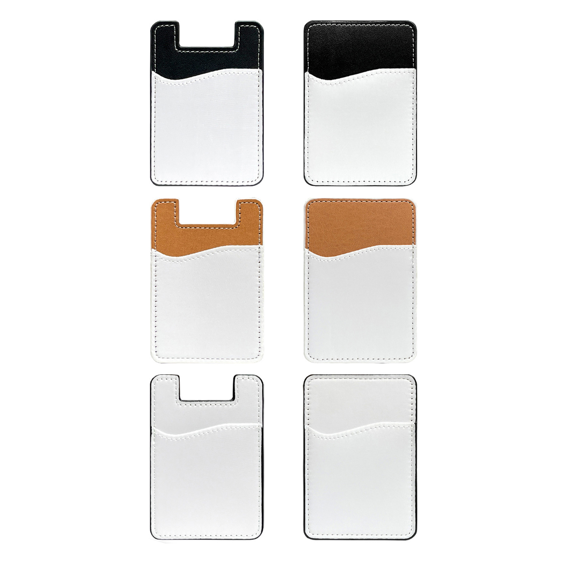PU Leather Phone Card Holder with Adhesive Back 7