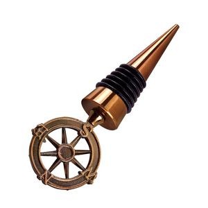 Charming Floral Design Wine Cork Bottle Stopper 9